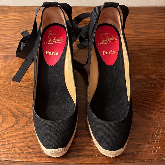 NEW Christian Louboutin Formentera Ballet Espadrille Wedges - Picture 4 of 12